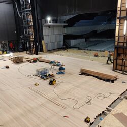 New stage floor in Bruges concert hall: a masterpiece of craftsmanship at a rattling pace