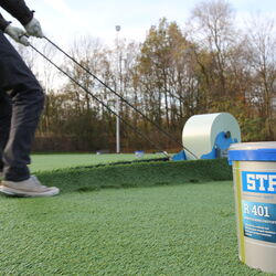Synthetic turf sports ground for FFC Bergheim in the Lukas Podolski Sportpark