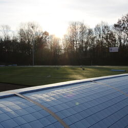 Synthetic turf sports ground for FFC Bergheim in the Lukas Podolski Sportpark